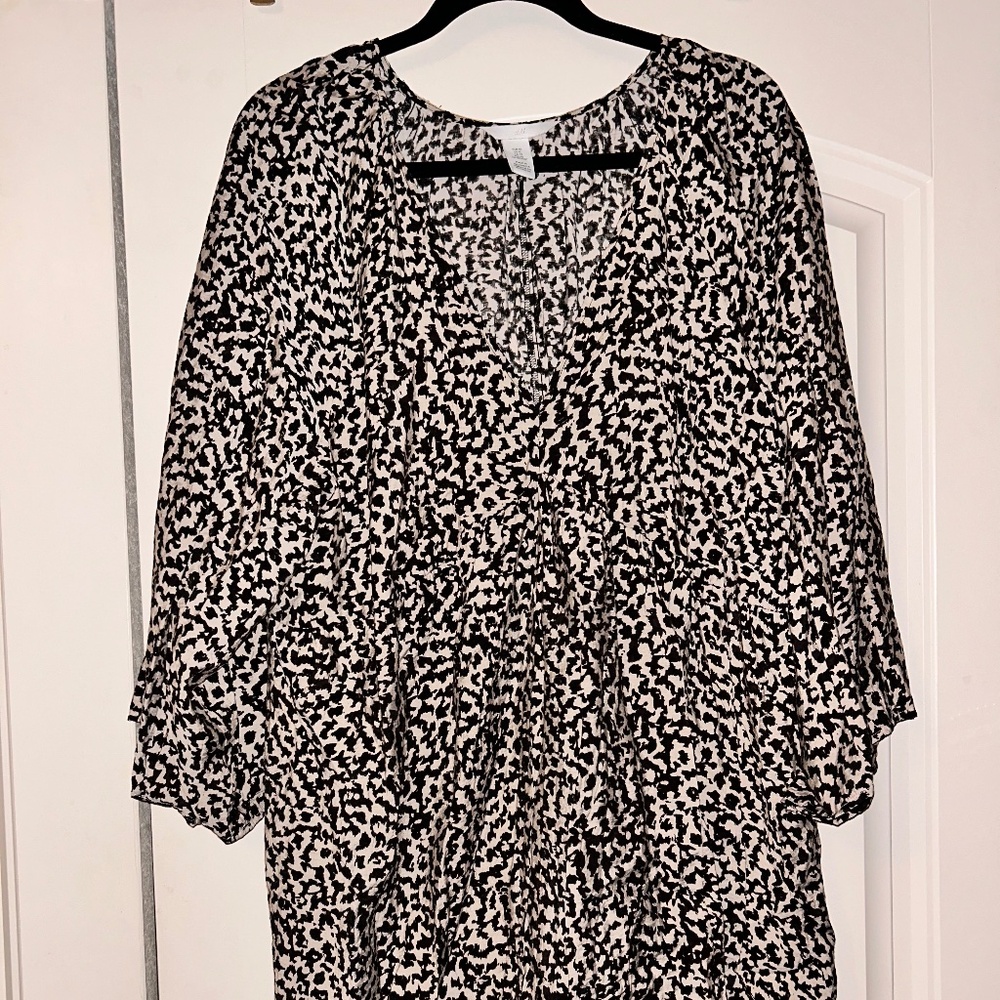 Casual Popover Leopard Print